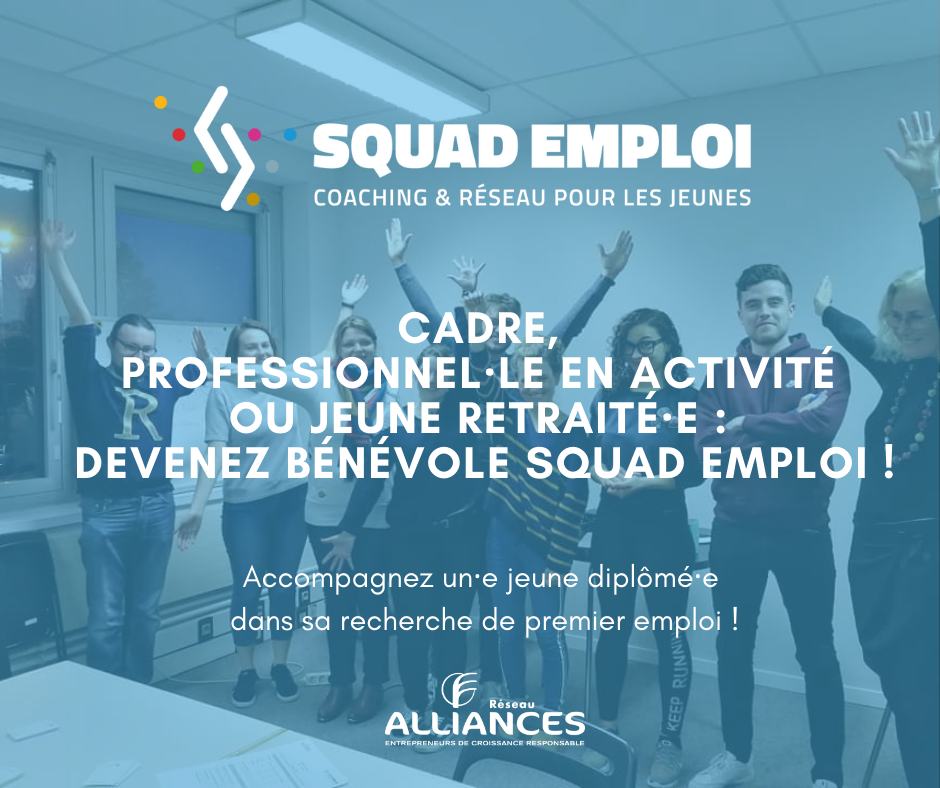 Devenez bénévole pour Squad Emploi