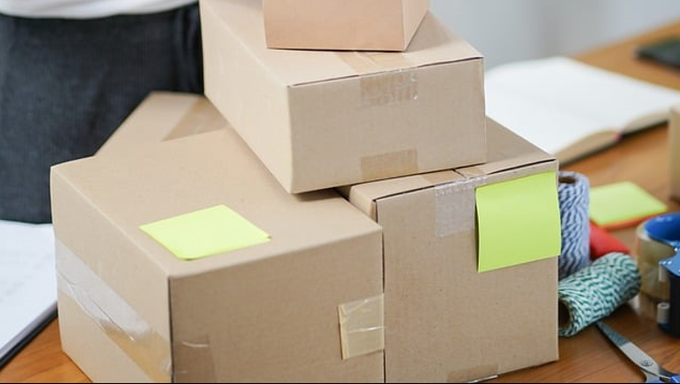 Photo d'illustration : emballages en carton