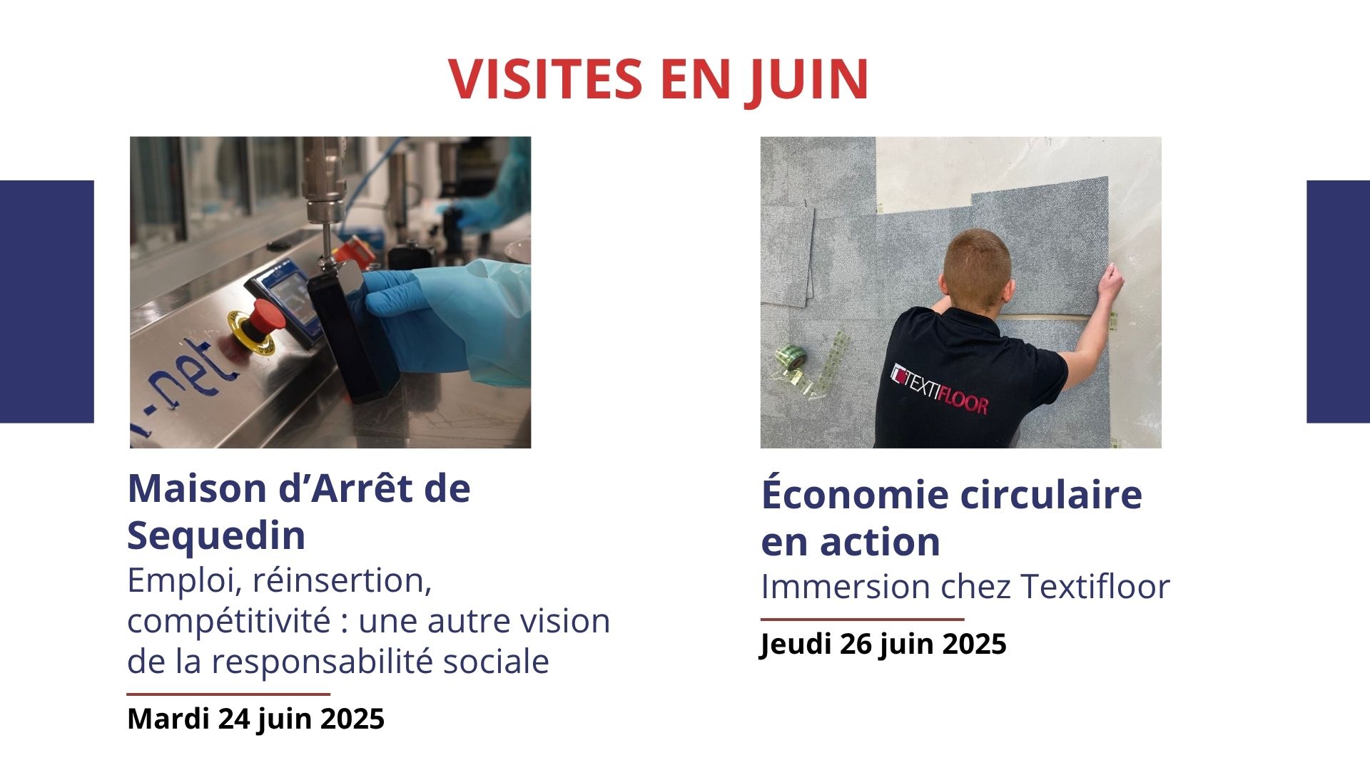 Visites du mois de juin 2025